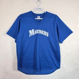 High Five Seattle Mariners Jersey Mens XL Blue Mesh Practice Baseball Athleisure